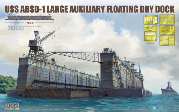 ТА6006 1/350 USS ABSD-1 LARGE AUXILIARY FLOATING DRY DOCK