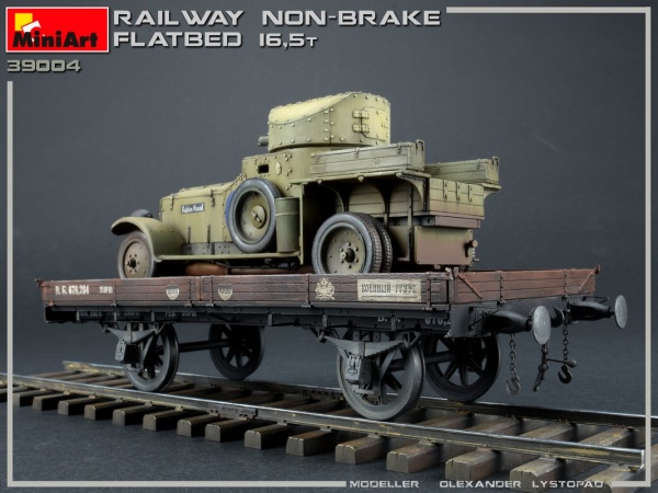 MA39004 1/35 Железнодорожная Бестормозная Платформа 16,5 т
