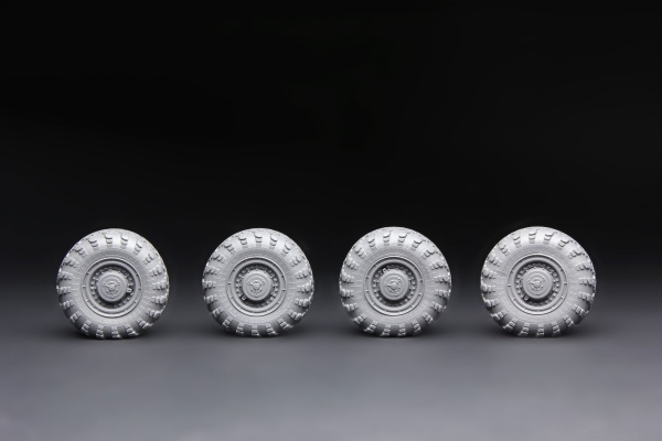 SPS-019 1/35 RUSSIAN MAZ-543M SAGGED WHEEL SET (RESIN)