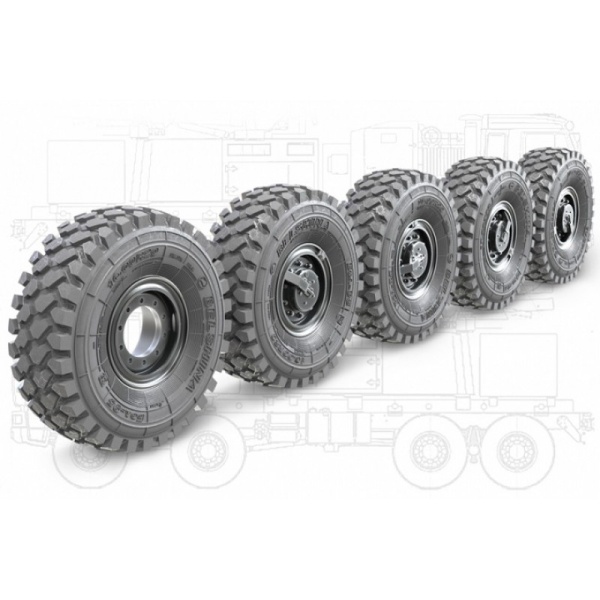 B35204 Набор колес с просадкой (ранние), для ЗРПК Панцирь-С1 