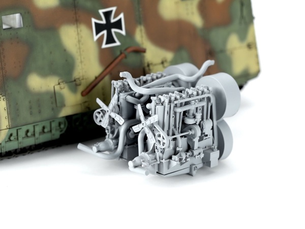 TS-017s 1/35 German A7V Tank(Krupp) and ENGINE