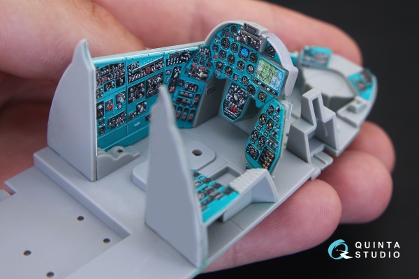 QD35020 1/35 3D Декаль интерьера кабины Ми-24В (для модели Трубач)