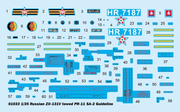 Т01033 ZIL-131V towed PR-11 SA-2 Guide